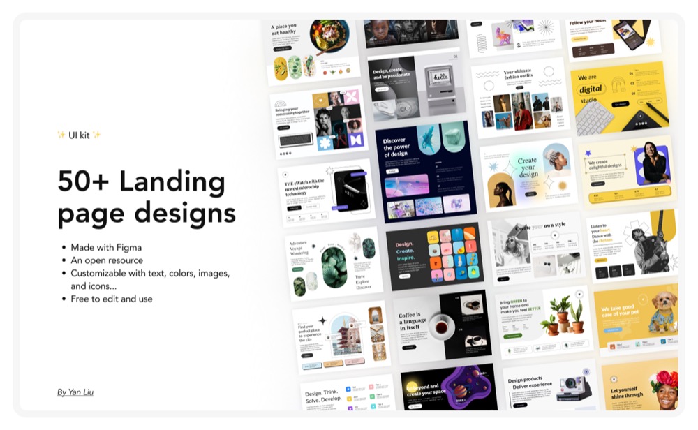 Landing pages (Figma design)