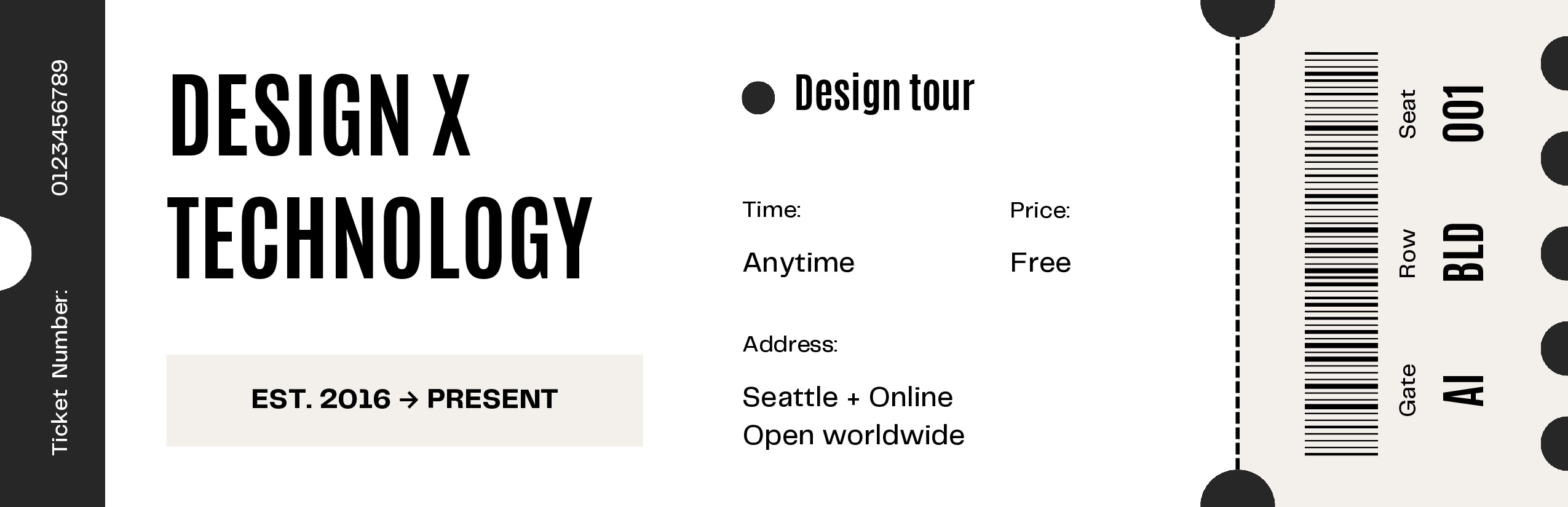 Design x Technology ticket